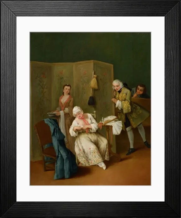 Framed Print : The Indiscreet Gentleman. Artist: Longhi, Pietro (1701-1785) Framed Print : The Indiscreet Gentleman. Artist: Longhi, Pietro (1701-1785)