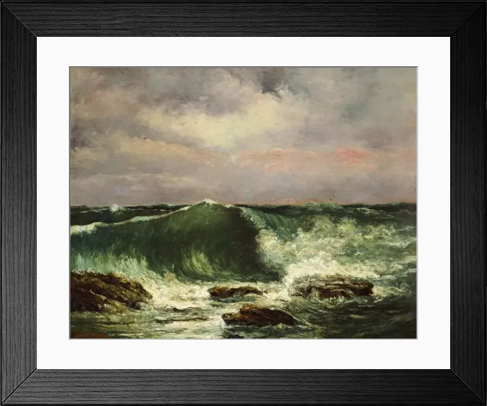 Framed Print : The Wave. Artist: Courbet, Gustave (1819-1877) Framed Print : The Wave. Artist: Courbet, Gustave (1819-1877)