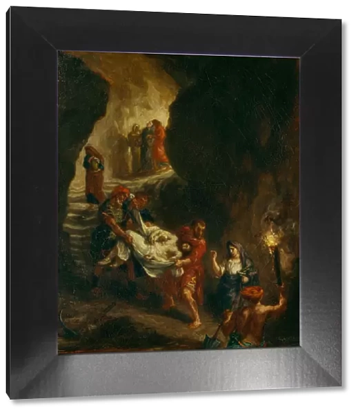 Christ Carried Down to the Tomb. Artist: Delacroix, Eugene (1798-1863)