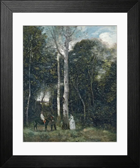 Framed Print : The Parc des Lions at Port-Marly. Artist: Corot, Jean-Baptiste Camille (1796-1875) Framed Print : The Parc des Lions at Port-Marly. Artist: Corot, Jean-Baptiste Camille (1796-1875)