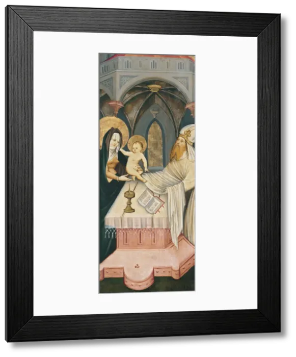Framed Print : The Presentation in the Temple. Artist: Master of Konstanz (active ca 1430) Framed Print : The Presentation in the Temple. Artist: Master of Konstanz (active ca 1430)