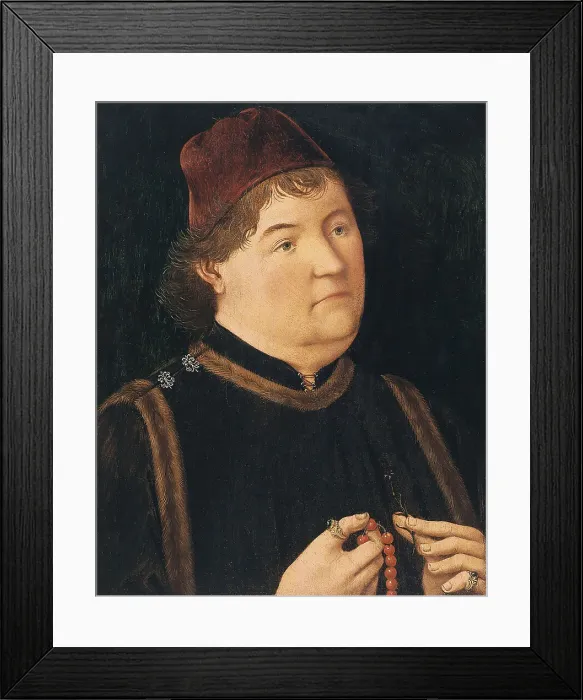 Framed Print : Portrait of a Man. Artist: Swabian master (active ca. 1500) Framed Print : Portrait of a Man. Artist: Swabian master (active ca. 1500)