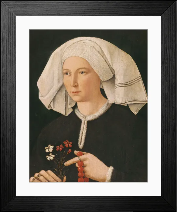 Framed Print : Portrait of a Woman. Artist: Swabian master (active ca. 1500) Framed Print : Portrait of a Woman. Artist: Swabian master (active ca. 1500)