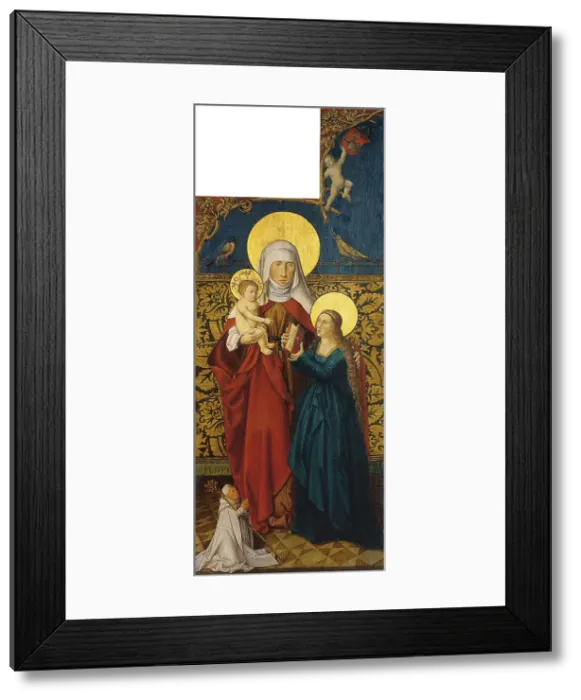 Framed Print : Saint Anne with the Virgin, Child and a Donor. Artist: Swabian master (active ca. 1500) Framed Print : Saint Anne with the Virgin, Child and a Donor. Artist: Swabian master (active ca. 1500)