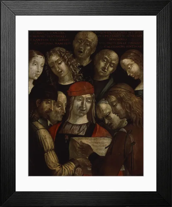 Framed Print : The Bentivoglio Family. Artist: Costa, Lorenzo (1460-1535) Framed Print : The Bentivoglio Family. Artist: Costa, Lorenzo (1460-1535)