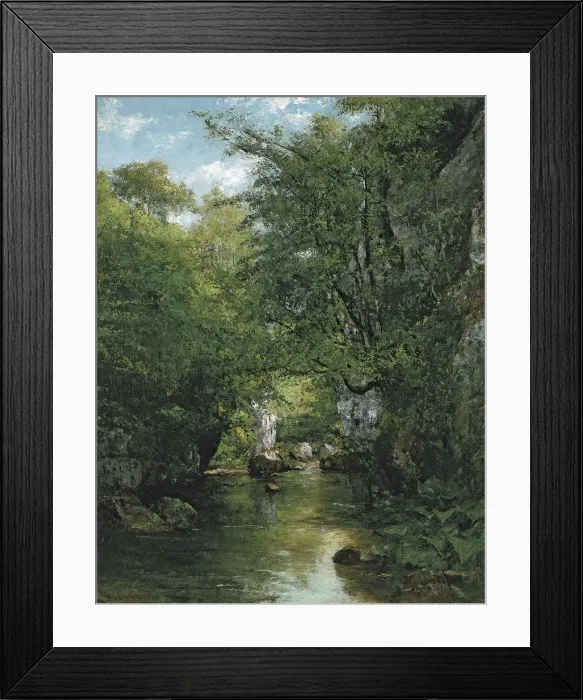 Framed Print : The Stream. Artist: Courbet, Gustave (1819-1877) Framed Print : The Stream. Artist: Courbet, Gustave (1819-1877)