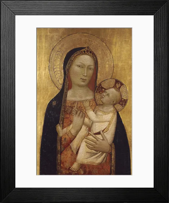 Framed Print : The Virgin and Child. Artist: Daddi, Bernardo (1290-1350) Framed Print : The Virgin and Child. Artist: Daddi, Bernardo (1290-1350)