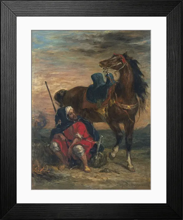 Framed Print : Arab Rider. Artist: Delacroix, Eugene (1798-1863) Framed Print : Arab Rider. Artist: Delacroix, Eugene (1798-1863)