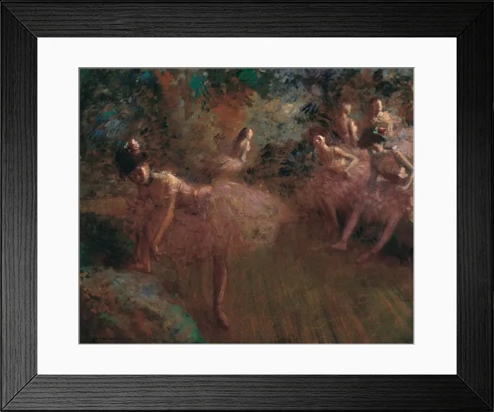 Framed Print : Dancers in pink. Artist: Forain, Jean-Louis (1852-1931) Framed Print : Dancers in pink. Artist: Forain, Jean-Louis (1852-1931)