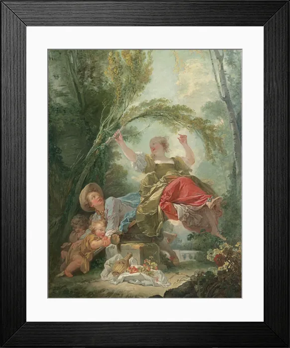 Framed Print : The Seesaw. Artist: Fragonard, Jean Honore (1732-1806) Framed Print : The Seesaw. Artist: Fragonard, Jean Honore (1732-1806)