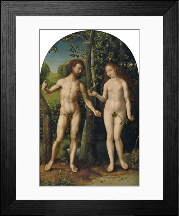 Framed Print : Adam and Eve. Artist: Gossaert, Jan (ca. 1478-1532) Framed Print : Adam and Eve. Artist: Gossaert, Jan (ca. 1478-1532)