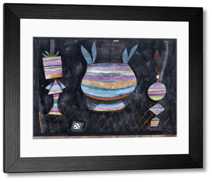 Framed Print : Still Life with Dice. Artist: Klee, Paul (1879-1940) Framed Print : Still Life with Dice. Artist: Klee, Paul (1879-1940)
