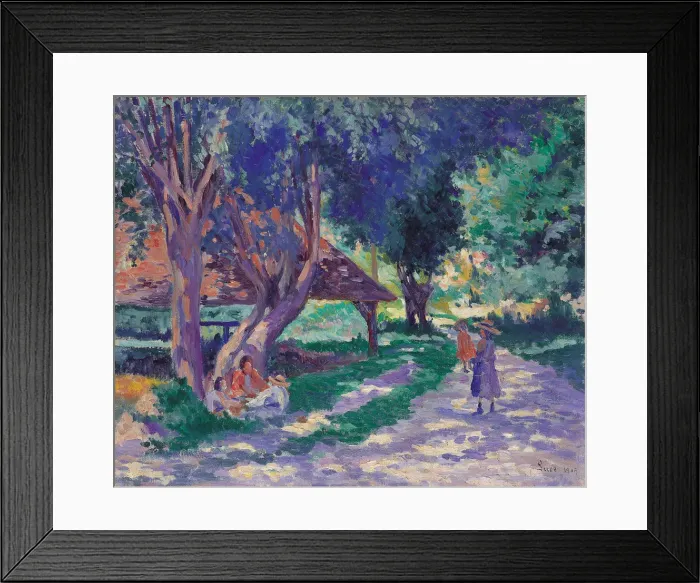 Framed Print : Bessy, Yonne, the Shaded Path. Artist: Luce, Maximilien (1858-1941) Framed Print : Bessy, Yonne, the Shaded Path. Artist: Luce, Maximilien (1858-1941)