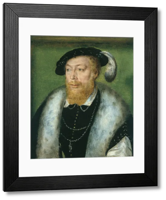 Framed Print : Robert IV de La Marck (1512-1556), Duke of Bouillon. Artist: Corneille de Lyon (1500 / 10-1575) Framed Print : Robert IV de La Marck (1512-1556), Duke of Bouillon. Artist: Corneille de Lyon (1500 / 10-1575)