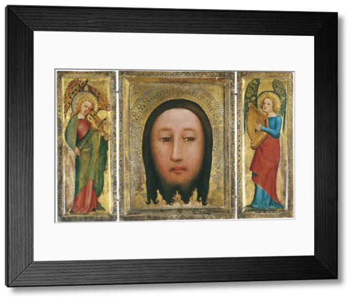 Framed Print : Triptych of The Holy Face. Artist: Master Bertram (ca 1340-ca 1415) Framed Print : Triptych of The Holy Face. Artist: Master Bertram (ca 1340-ca 1415)