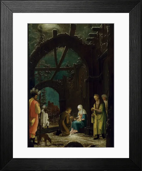 Framed Print : The Adoration of the Magi. Artist: Master of the Thyssen Adoration (active ca 1520) Framed Print : The Adoration of the Magi. Artist: Master of the Thyssen Adoration (active ca 1520)