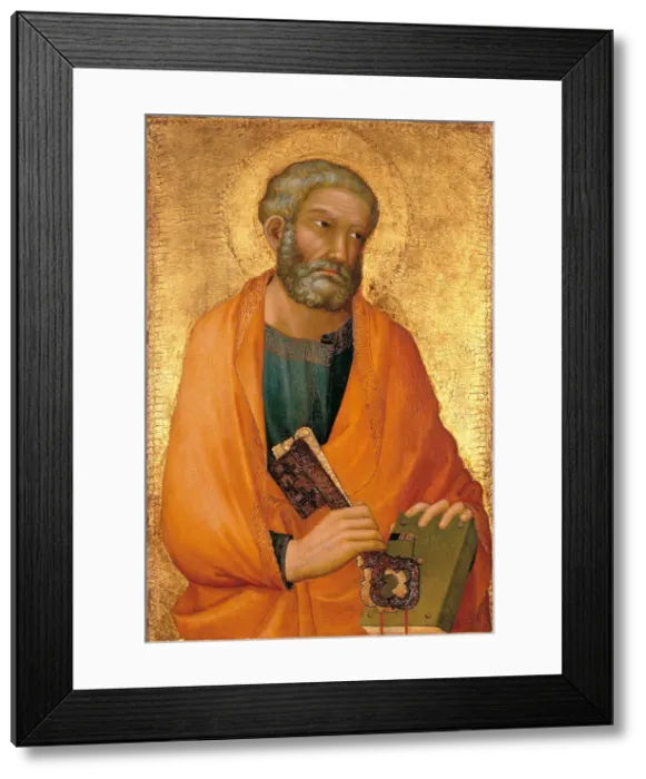 Framed Print : Peter the Apostle. Artist: Martini, Simone, di (1280 / 85-1344) Framed Print : Peter the Apostle. Artist: Martini, Simone, di (1280 / 85-1344)