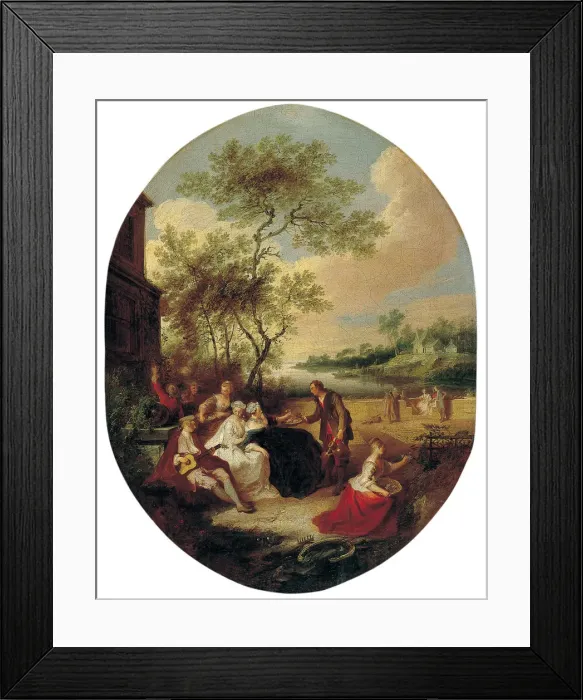Framed Print : Spring (From the series The Four Seasons). Artist: Quillard, Pierre-Antoine (1701-1733) Framed Print : Spring (From the series The Four Seasons). Artist: Quillard, Pierre-Antoine (1701-1733)