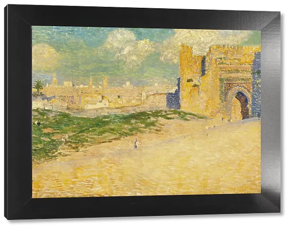 The Mansur Gate in Meknes, Morocco. Artist: Rysselberghe, Theo van (1862-1926)