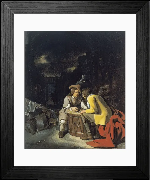 Framed Print : Soldiers playing Dice. Artist: Sweerts, Michiel (1618-1664) Framed Print : Soldiers playing Dice. Artist: Sweerts, Michiel (1618-1664)
