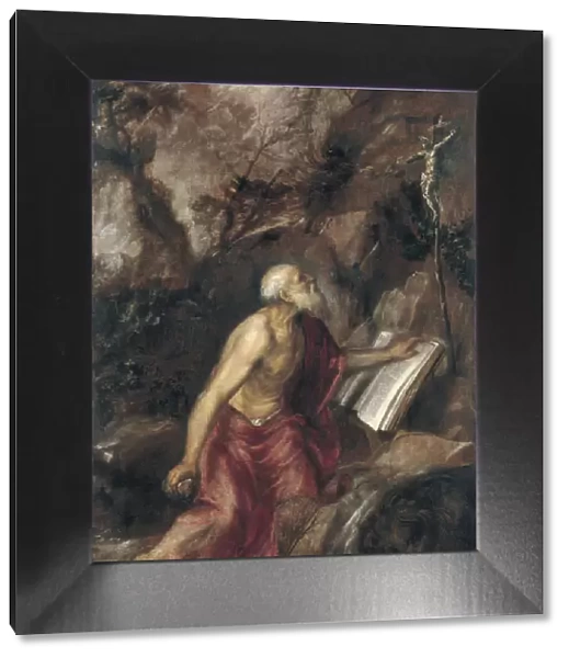 The penitent Saint Jerome. Artist: Titian (1488-1576)