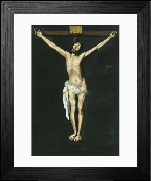 Framed Print : Christ on the Cross. Artist: Zurbaran, Francisco, de (1598-1664) Framed Print : Christ on the Cross. Artist: Zurbaran, Francisco, de (1598-1664)