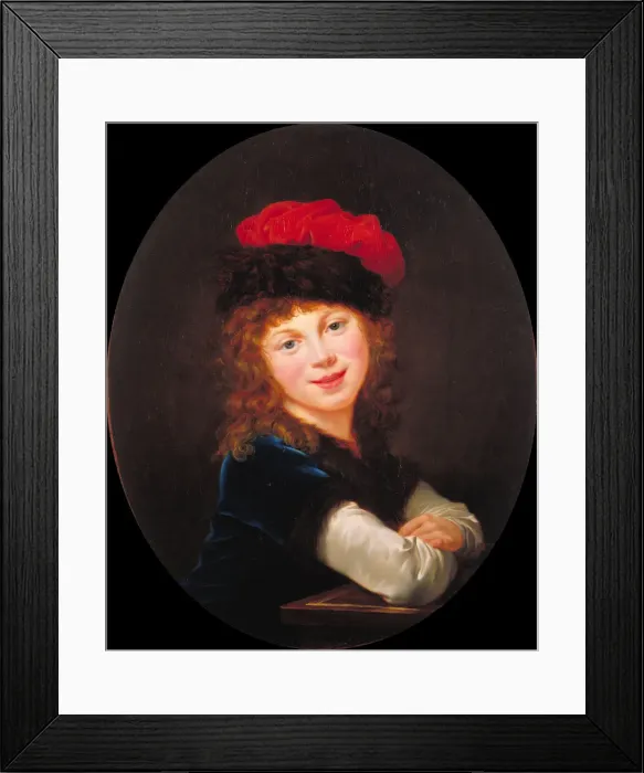 Framed Print : Portrait of a girl. Artist: Vigee-Lebrun, Marie Louise Elisabeth (1755-1842) Framed Print : Portrait of a girl. Artist: Vigee-Lebrun, Marie Louise Elisabeth (1755-1842)