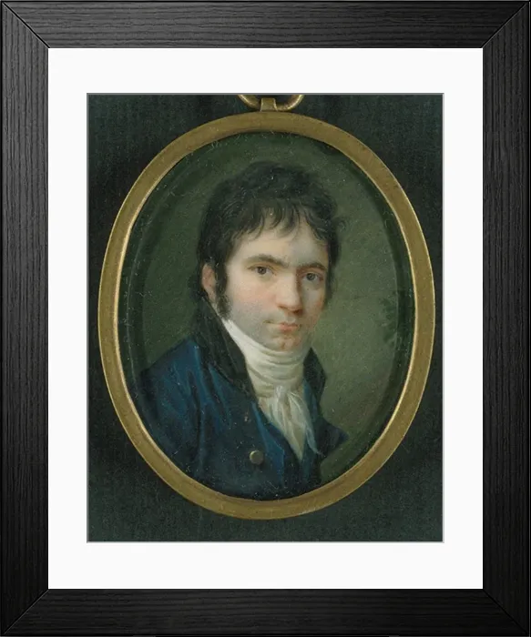 Framed Print : Ludwig van Beethoven (1770-1827). Artist: Horneman, Christian (1765-1844) Framed Print : Ludwig van Beethoven (1770-1827). Artist: Horneman, Christian (1765-1844)