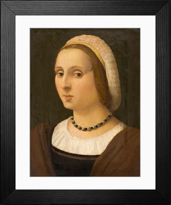 Framed Print : Portrait of a Lady. Artist: Tamagni, Vincenzo (1492-1530) Framed Print : Portrait of a Lady. Artist: Tamagni, Vincenzo (1492-1530)