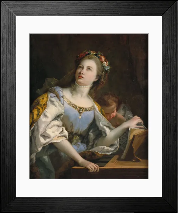 Framed Print : Saint Cecilia. Artist: Tiepolo, Giambattista (1696-1770) Framed Print : Saint Cecilia. Artist: Tiepolo, Giambattista (1696-1770)