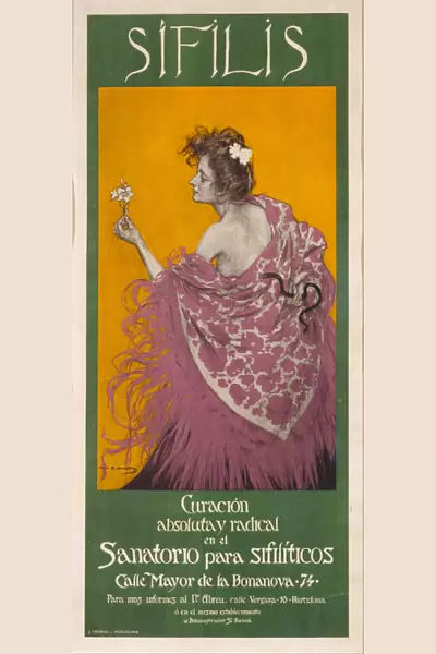 Syphilis (Poster). Artist: Casas, Ramon (1866-1932)