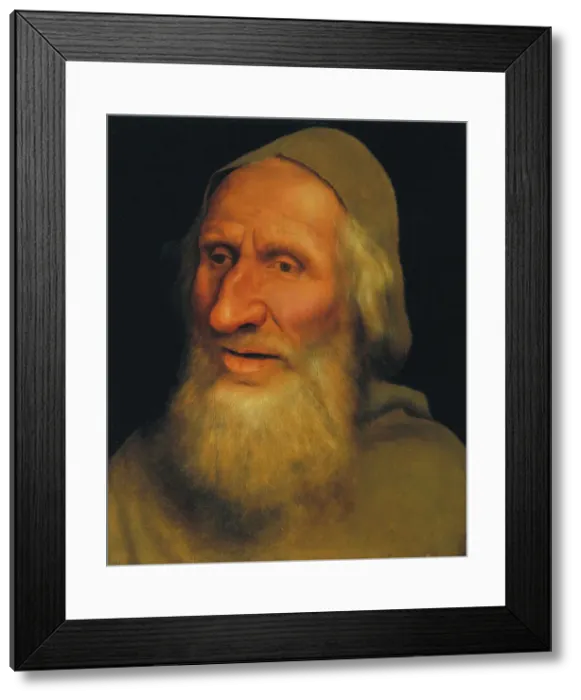 Framed Print : Head of an Old Man. Artist: Massys, Quentin (1466?1530) Framed Print : Head of an Old Man. Artist: Massys, Quentin (1466?1530)