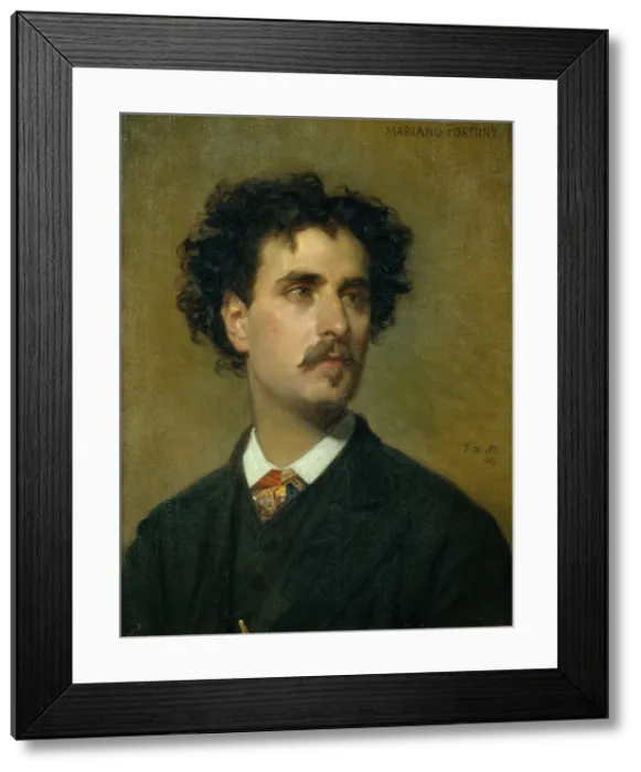Framed Print : Portrait of Maria Fortuny. Artist: Madrazo y Kuntz, Federico de (1815-1894) Framed Print : Portrait of Maria Fortuny. Artist: Madrazo y Kuntz, Federico de (1815-1894)