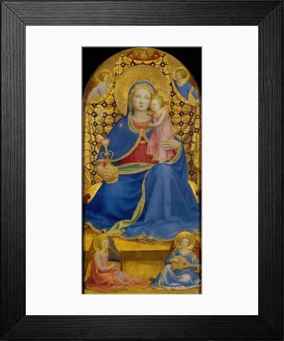 Framed Print : The Virgin of Humility. Artist: Angelico, Fra Giovanni, da Fiesole (ca. 1400-1455) Framed Print : The Virgin of Humility. Artist: Angelico, Fra Giovanni, da Fiesole (ca. 1400-1455)