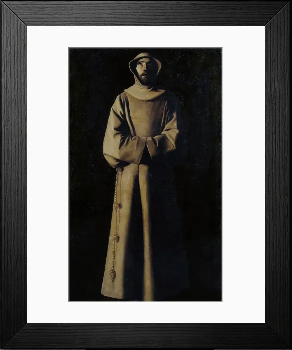 Framed Print : Saint Francis of Assisi after the Vision of Pope Nicholas V. Artist: Zurbaran, Francisco, de (1598-1664) Framed Print : Saint Francis of Assisi after the Vision of Pope Nicholas V. Artist: Zurbaran, Francisco, de (1598-1664)