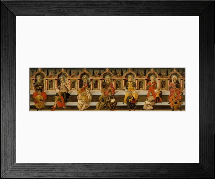 Framed Print : The Seven Liberal Arts. Artist: Giovanni di Ser Giovanni, (Lo Scheggia) (1406-1486) Framed Print : The Seven Liberal Arts. Artist: Giovanni di Ser Giovanni, (Lo Scheggia) (1406-1486)