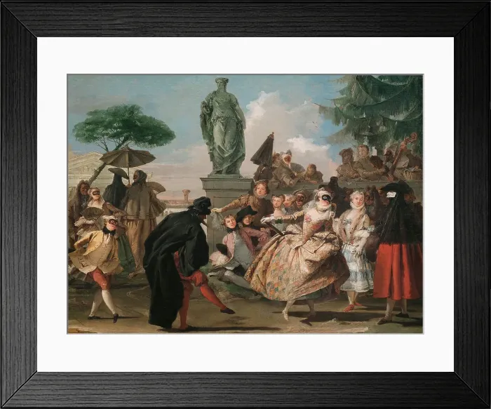 Framed Print : The Minuet. Artist: Tiepolo, Giandomenico (1727-1804) Framed Print : The Minuet. Artist: Tiepolo, Giandomenico (1727-1804)