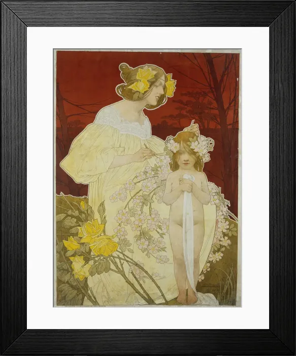 Framed Print : Palais de la Femme. Exposition de 1900. Artist: Privat-Livemont, Henri (1861?1936) Framed Print : Palais de la Femme. Exposition de 1900. Artist: Privat-Livemont, Henri (1861?1936)