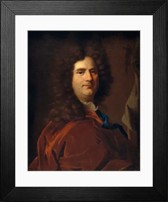 Framed Print : Self-Portrait. Artist: Rigaud, Hyacinthe Francois Honore (1659-1743) Framed Print : Self-Portrait. Artist: Rigaud, Hyacinthe Francois Honore (1659-1743)