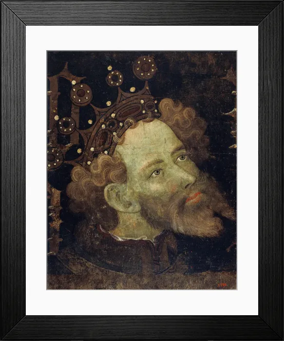 Framed Print : Peter IV (1319-1387), King of Aragon. Artist: Mateu, Jaume (before 1402-after 1452) Framed Print : Peter IV (1319-1387), King of Aragon. Artist: Mateu, Jaume (before 1402-after 1452)