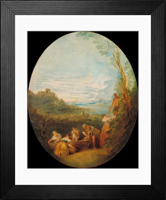 Framed Print : Springtime. Artist: Pater, Jean-Baptiste (1695-1736) Framed Print : Springtime. Artist: Pater, Jean-Baptiste (1695-1736)