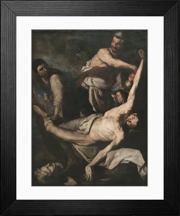 Framed Print : The Martyrdom of Saint Bartholomew. Artist: Ribera, Jose, de (1591-1652) Framed Print : The Martyrdom of Saint Bartholomew. Artist: Ribera, Jose, de (1591-1652)