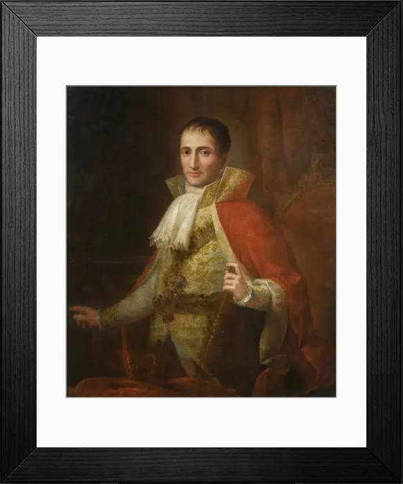 Framed Print : Portrait of King Joseph I of Spain (1768-1844). Artist: Flaugier, Josee (1757-1812) Framed Print : Portrait of King Joseph I of Spain (1768-1844). Artist: Flaugier, Josee (1757-1812)