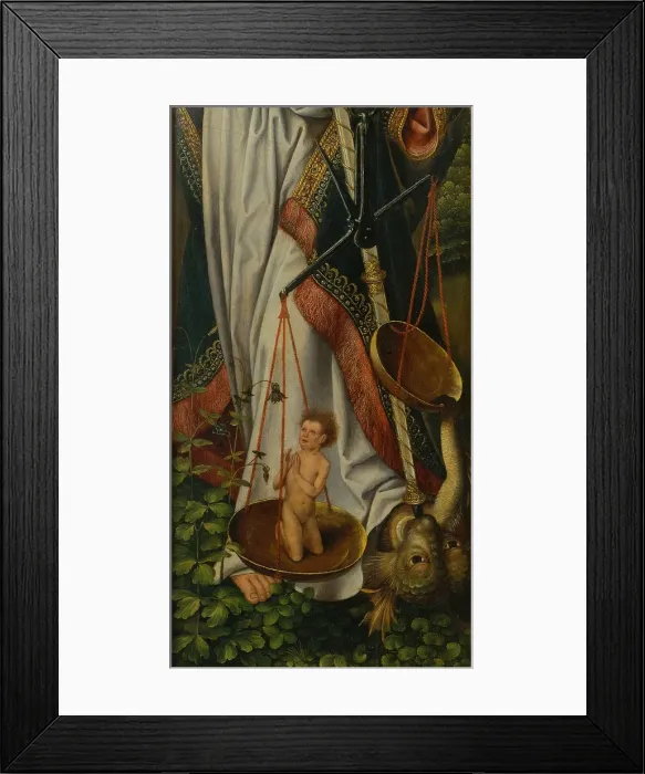 Framed Print : Triptych of the Baptism of Christ (Detail). Artist: Master of Frankfurt (1460-ca. 1533) Framed Print : Triptych of the Baptism of Christ (Detail). Artist: Master of Frankfurt (1460-ca. 1533)