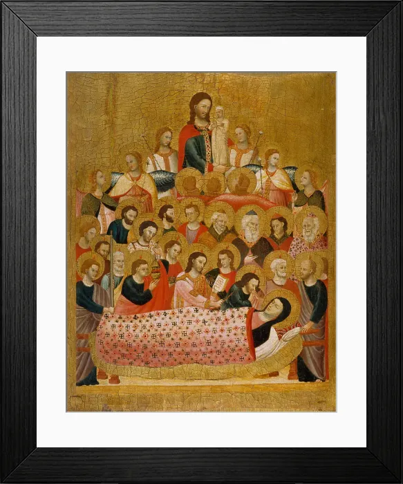 Framed Print : The Dormition of the Virgin. Artist: Master of the Cini Madonna (active ca 1330) Framed Print : The Dormition of the Virgin. Artist: Master of the Cini Madonna (active ca 1330)