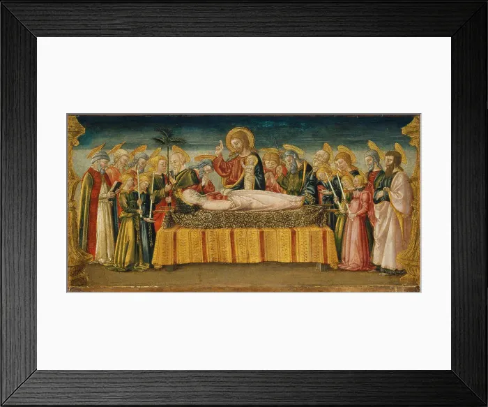 Framed Print : The Dormition of the Virgin. Artist: Neri di Bicci (1418-1492) Framed Print : The Dormition of the Virgin. Artist: Neri di Bicci (1418-1492)