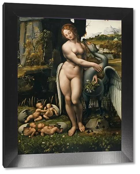 Leda and the Swan. Artist: Leonardo da Vinci, (School)