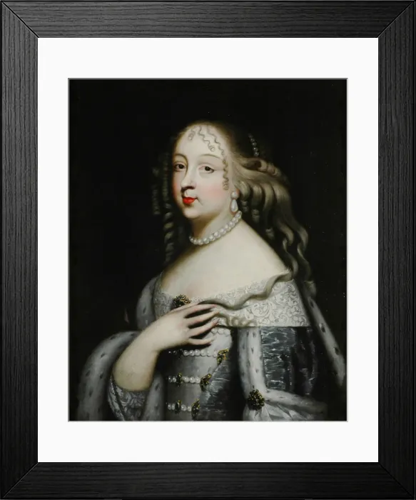 Framed Print : Marie Jeanne Baptiste (1644-1724), Duchess of Savoy. Artist: Anonymous Framed Print : Marie Jeanne Baptiste (1644-1724), Duchess of Savoy. Artist: Anonymous