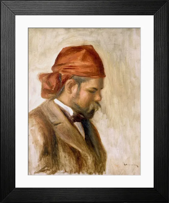 Framed Print : Ambroise Vollard in a Red Bandana. Artist: Renoir, Pierre Auguste (1841-1919) Framed Print : Ambroise Vollard in a Red Bandana. Artist: Renoir, Pierre Auguste (1841-1919)