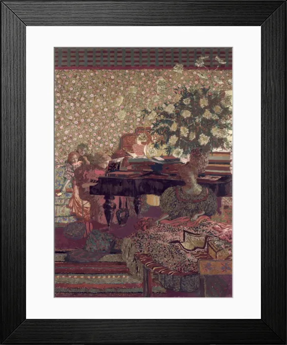 Framed Print : The Privacy. Decoration for the Library of Dr. Vaquez. Artist: Vuillard, Edouard (1868-1940) Framed Print : The Privacy. Decoration for the Library of Dr. Vaquez. Artist: Vuillard, Edouard (1868-1940)